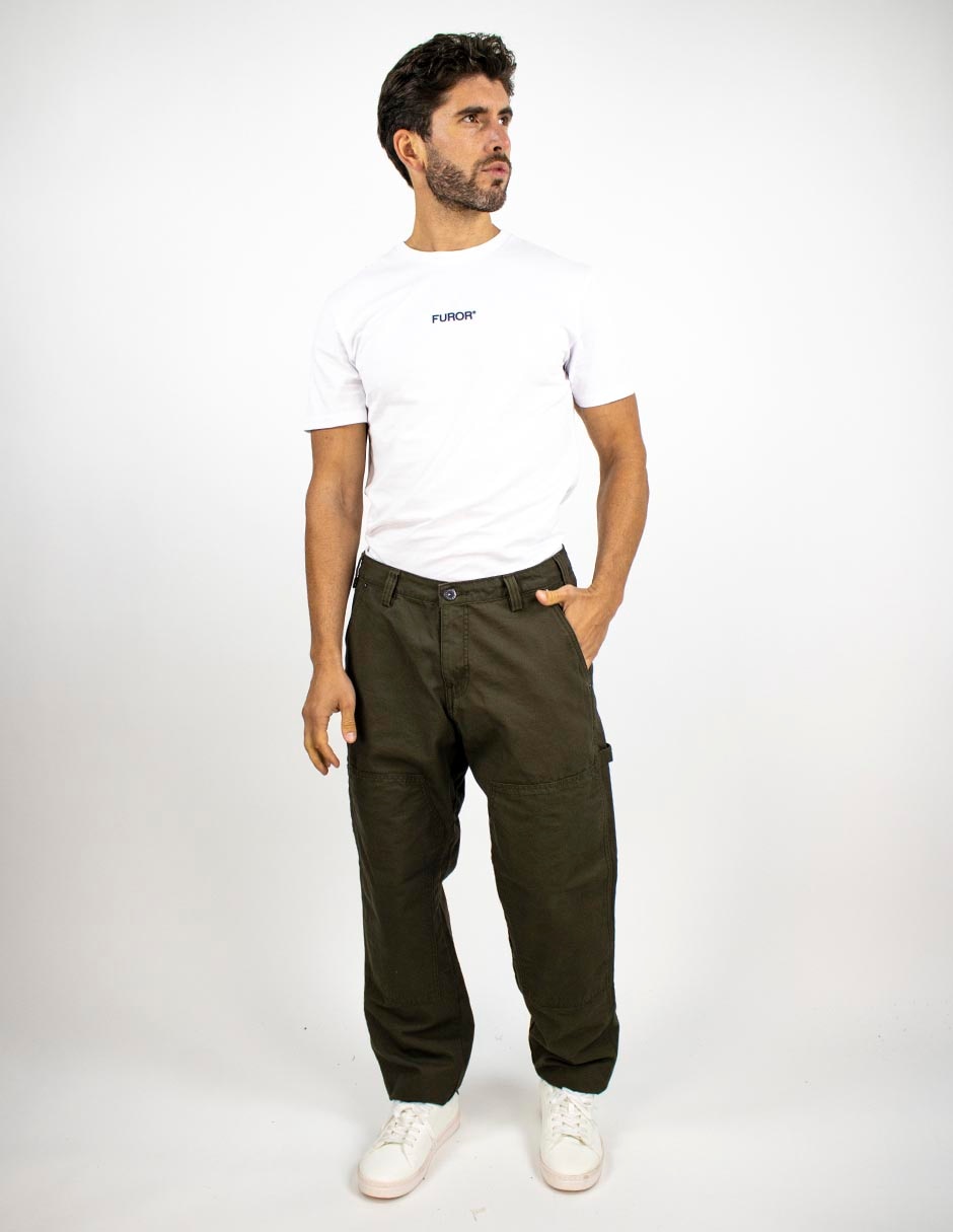 Pantalón casual straight Furor de algodón para hombre