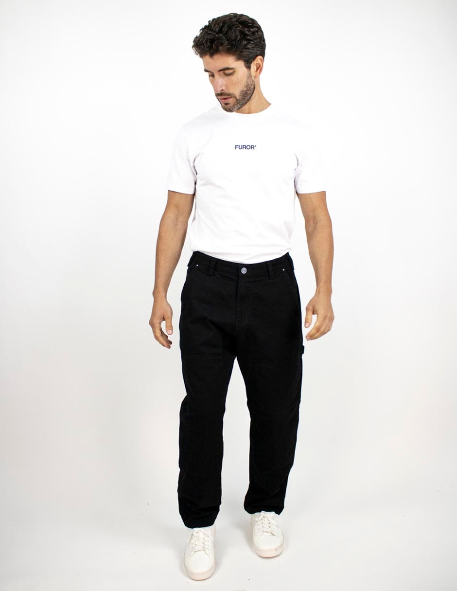 Pantalón casual straight de algodón para hombre 3