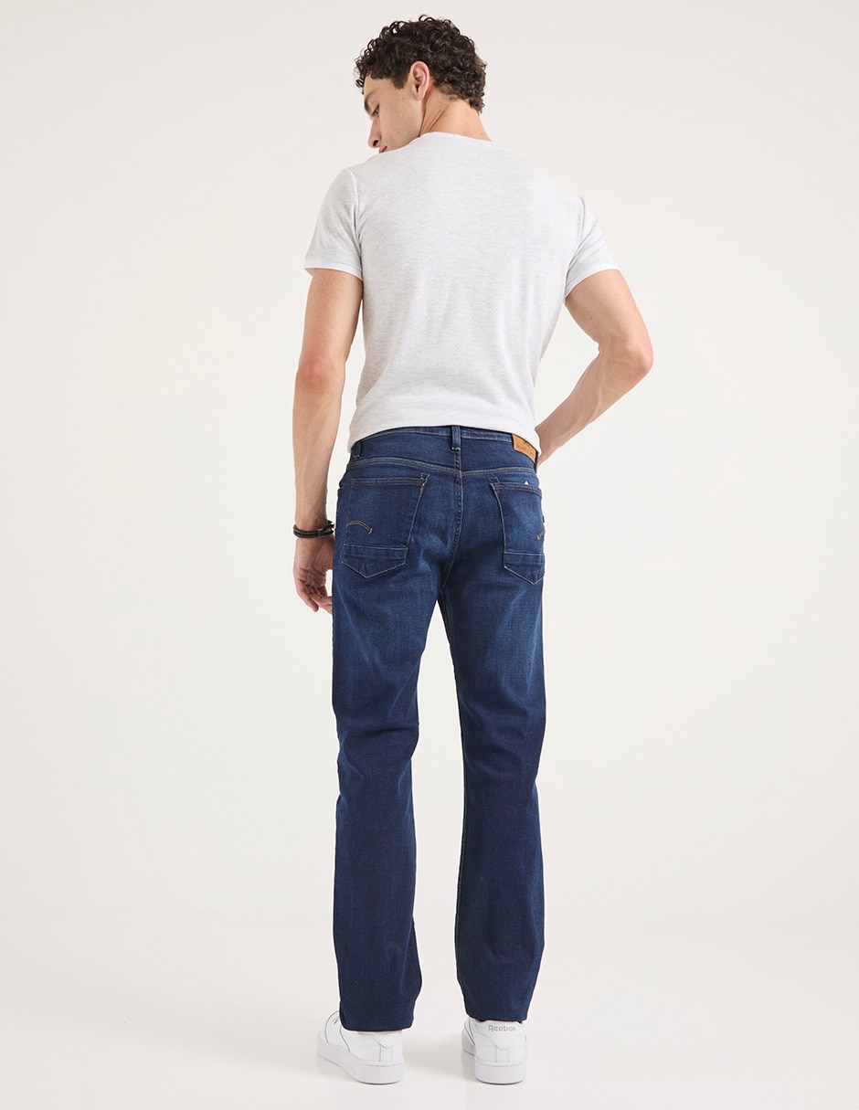 Jeans straight Silver Plate deslavado para hombre