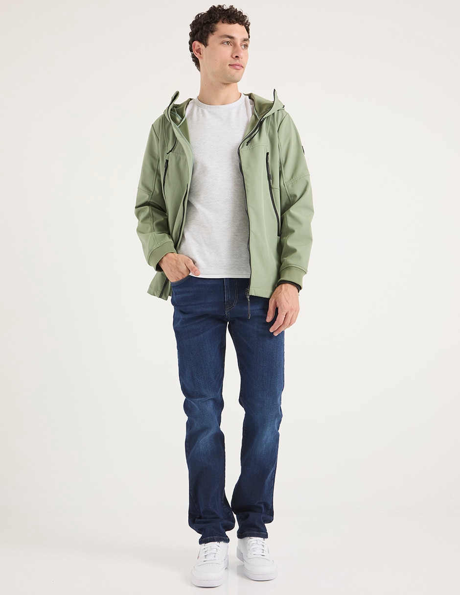 Jeans straight Silver Plate deslavado para hombre