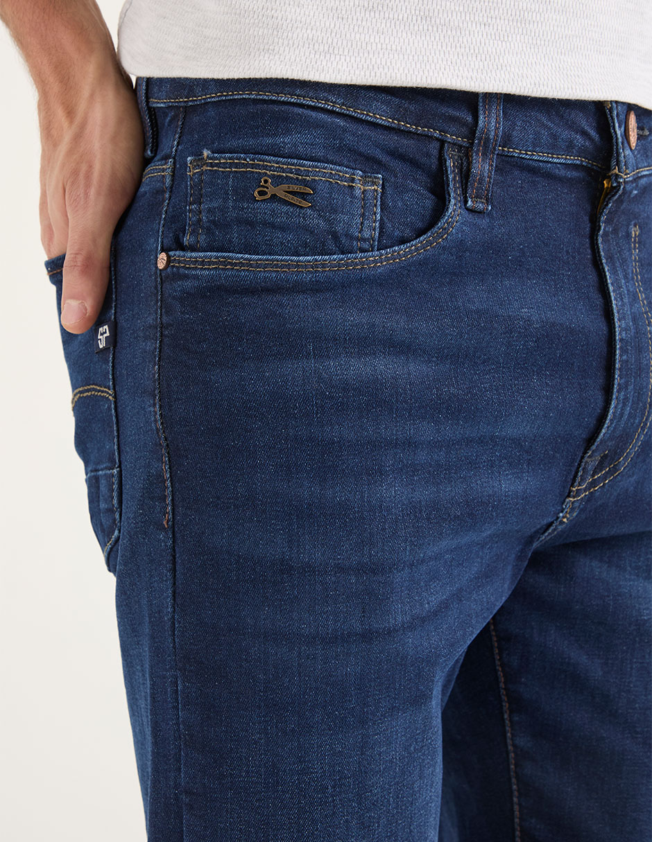 Jeans straight Silver Plate deslavado para hombre