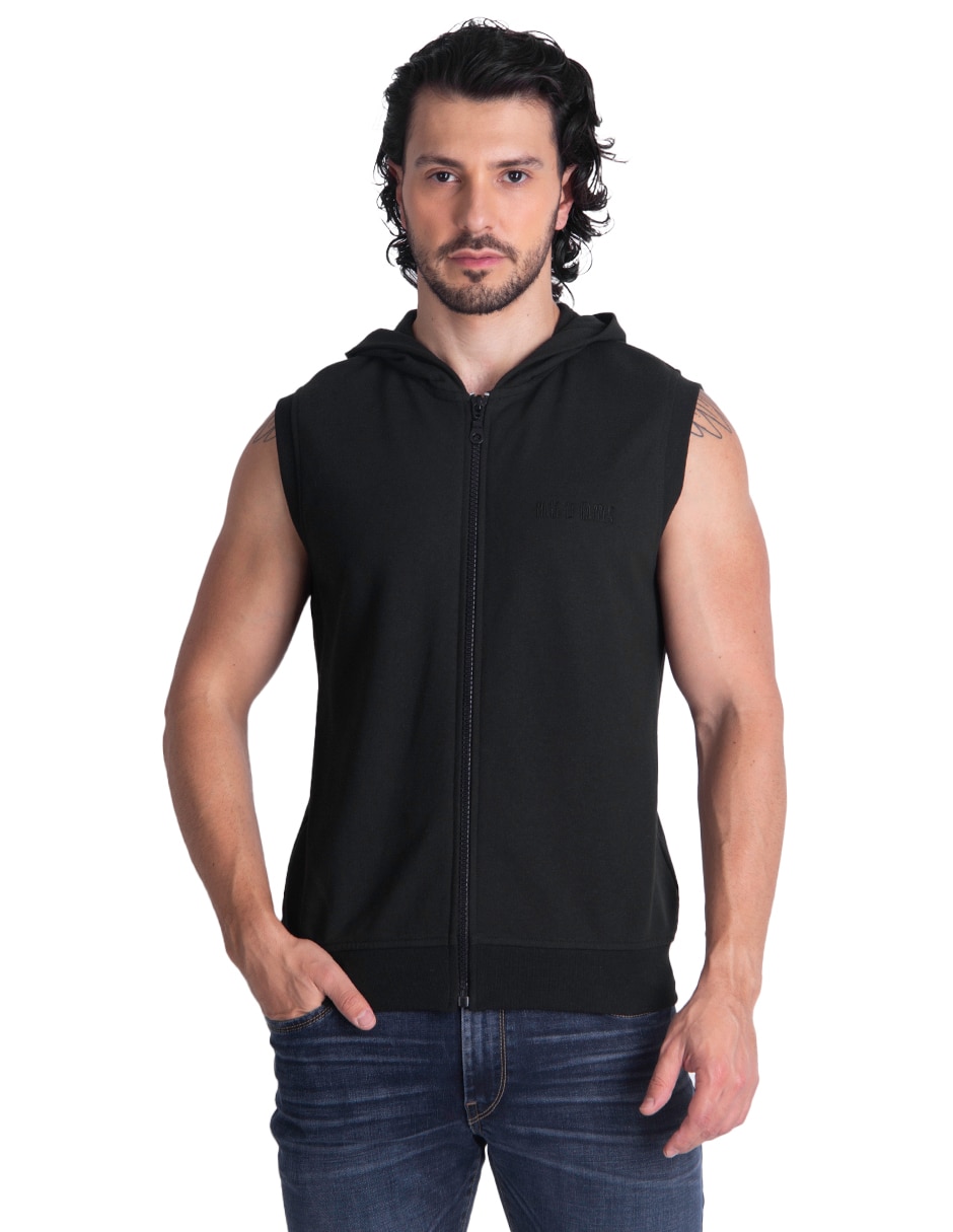 Chaleco con capucha para hombre