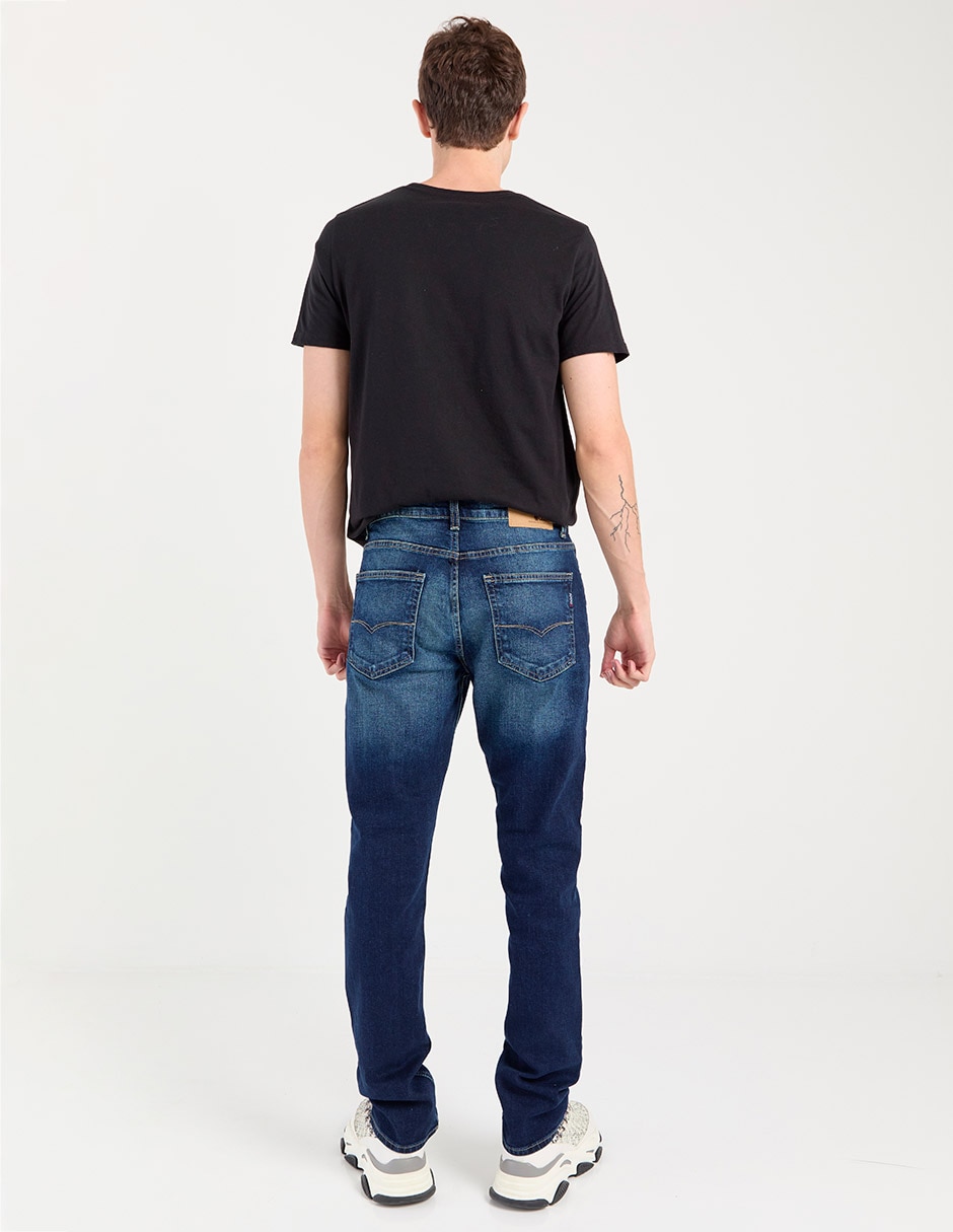 Jeans slim Oggi deslavado para hombre