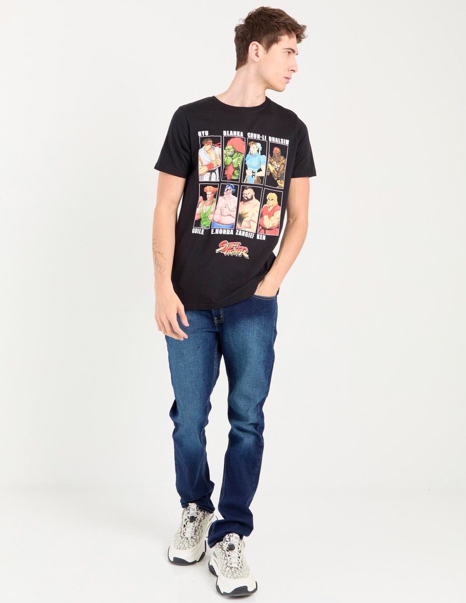 Jeans slim Oggi deslavado para hombre