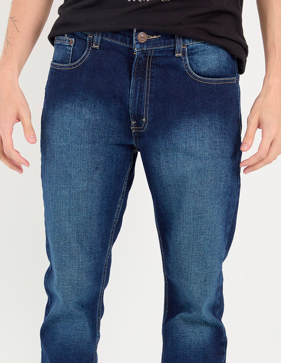 Jeans slim Oggi deslavado para hombre