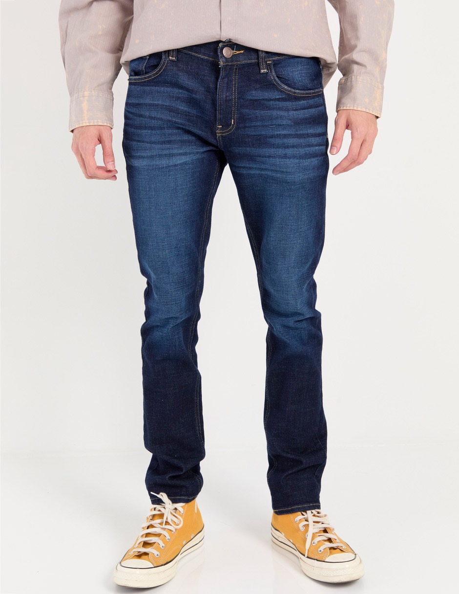 Jeans skinny Oggi lavado stone wash para hombre