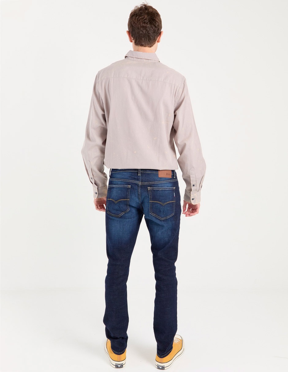 Jeans skinny Oggi lavado stone wash para hombre