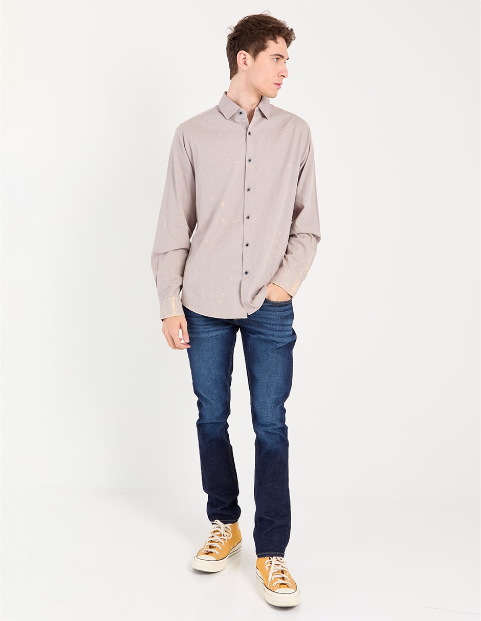 Jeans skinny Oggi lavado stone wash para hombre