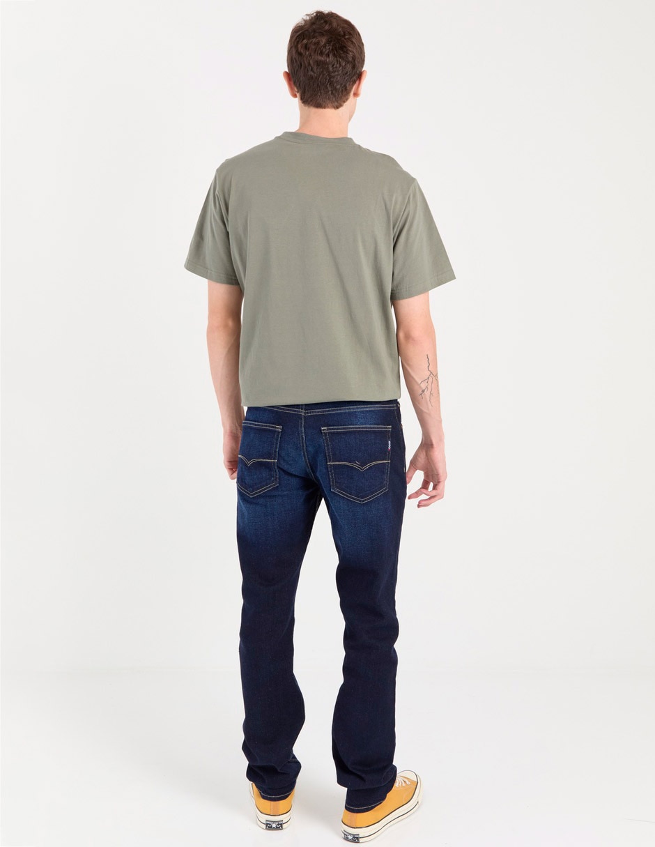 Jeans straight Oggi deslavado para hombre