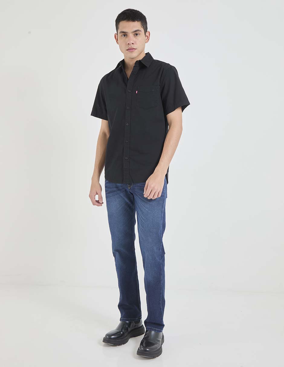 Jeans bota lavado stone wash para hombre