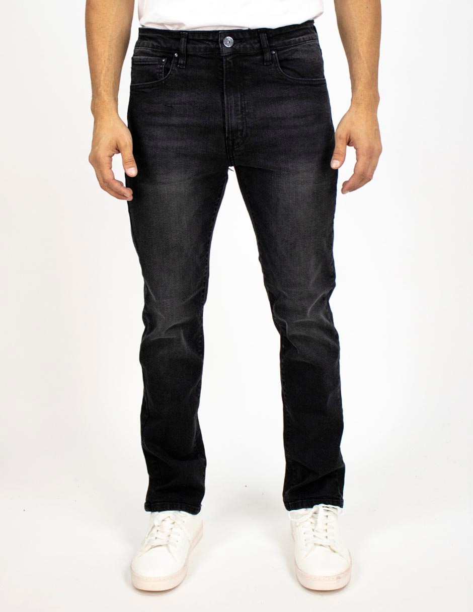Jeans slim OS lavado obscuro para hombre 1