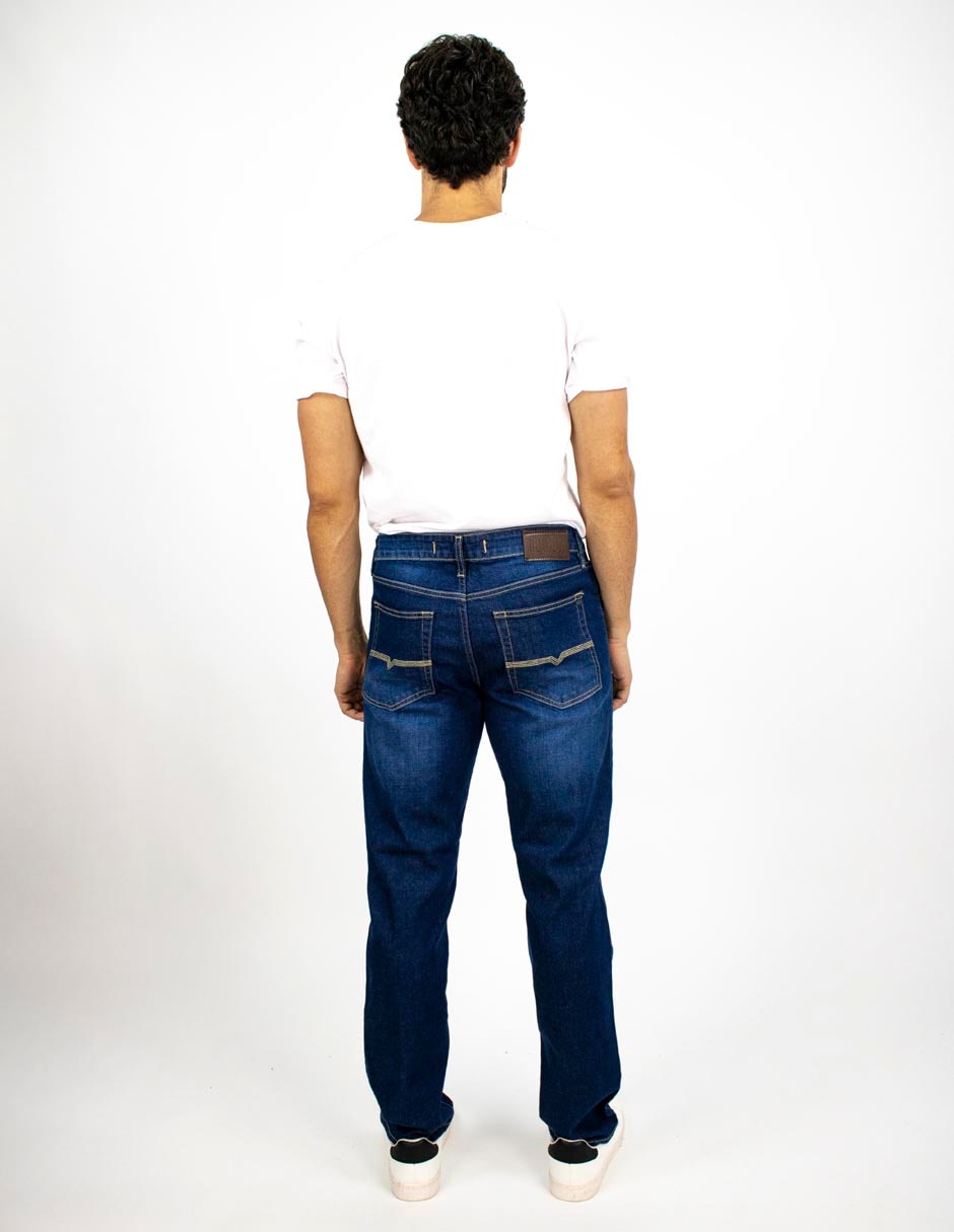 Jeans slim deslavado para hombre 5