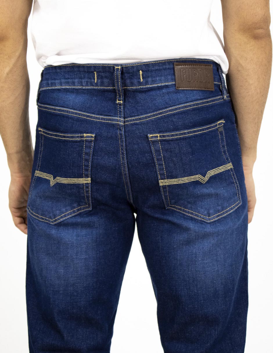 Jeans slim deslavado para hombre 7
