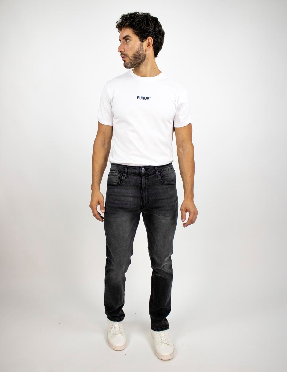 Jeans slim Furor OS lavado obscuro para hombre