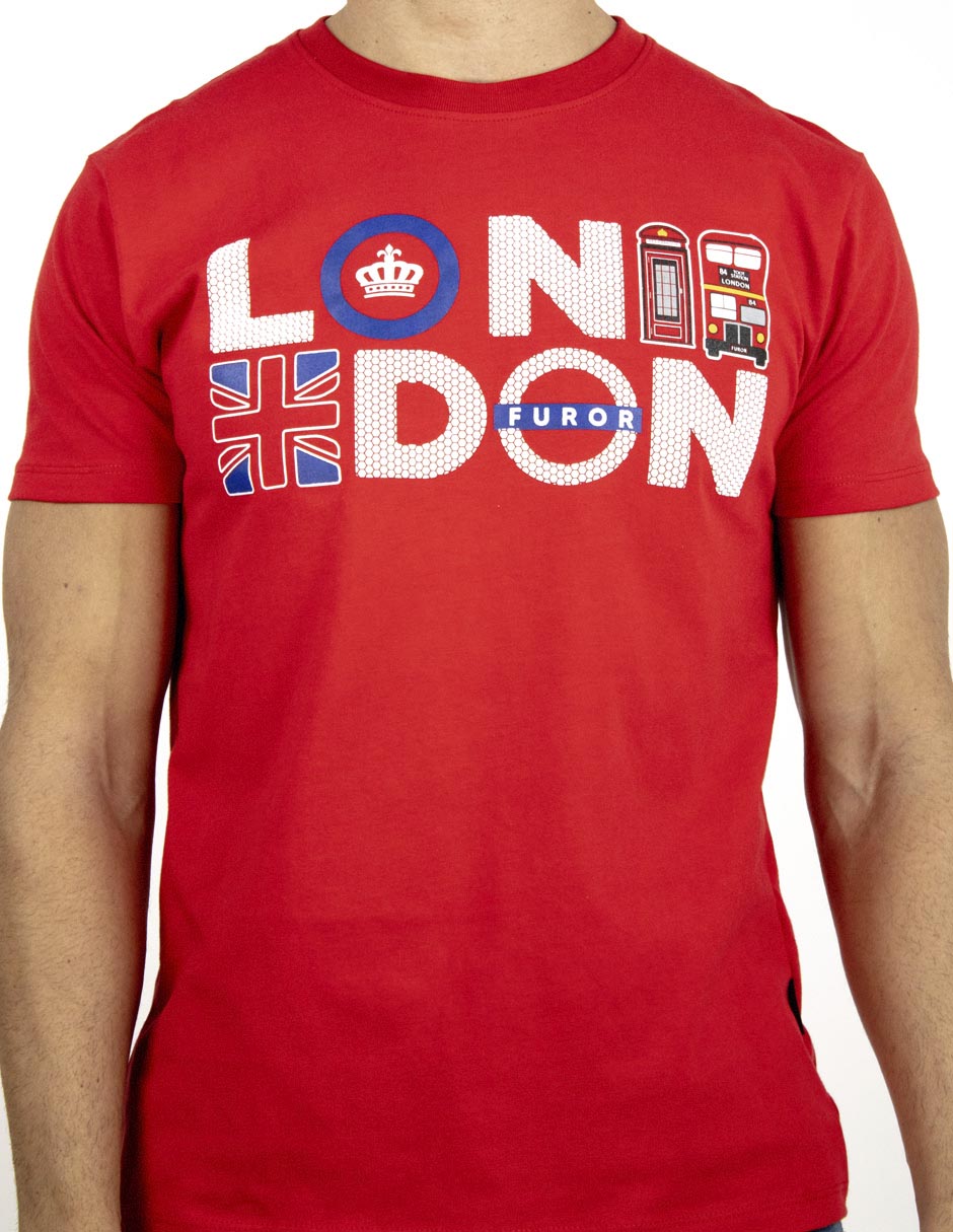 Playera Furor London cuello redondo para hombre
