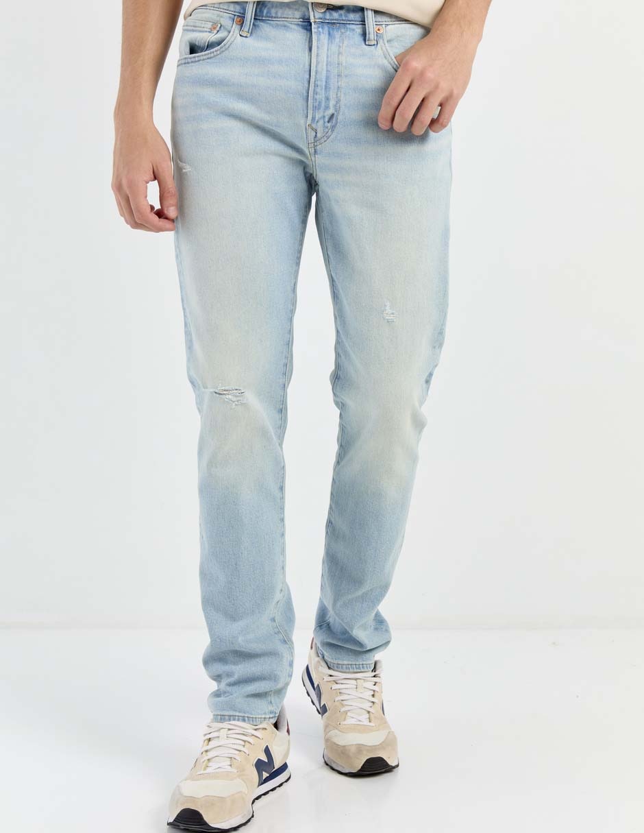 Jeans slim American Eagle lavado claro para hombre