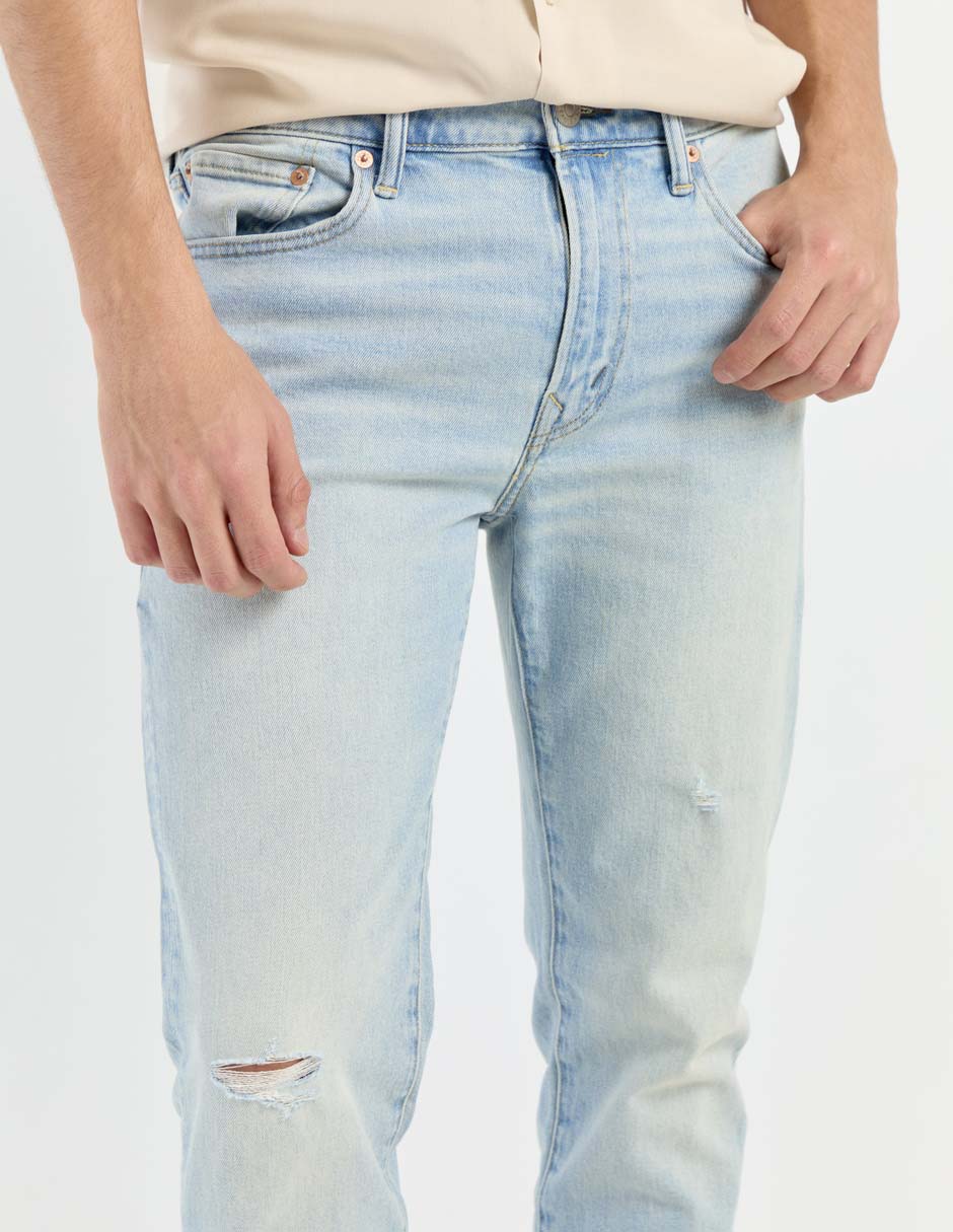 Jeans slim American Eagle lavado claro para hombre