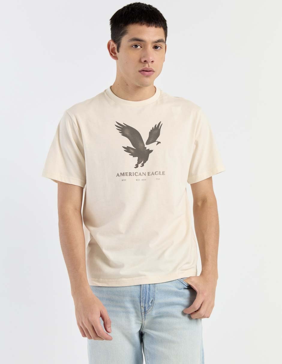Playera American Eagle cuello redondo para hombre