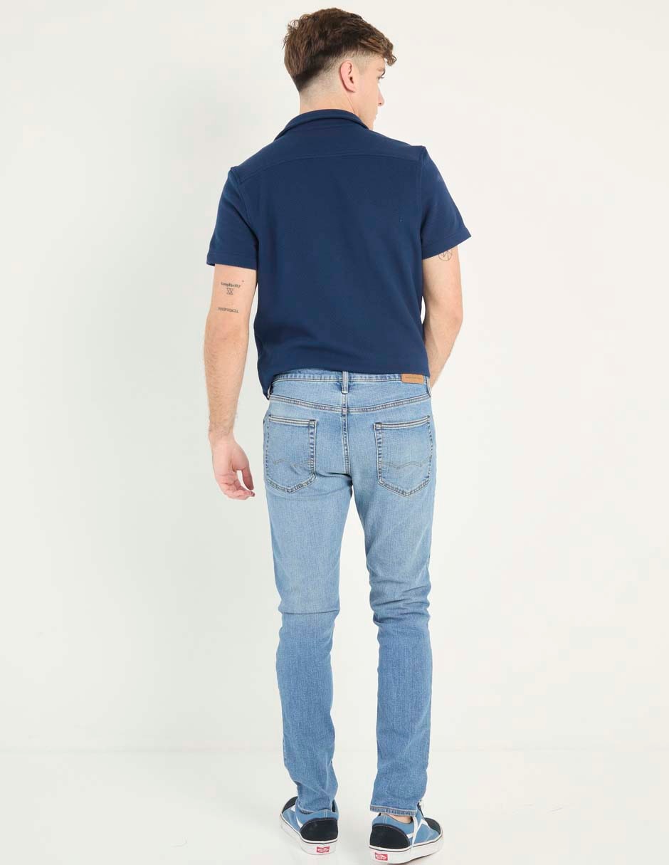 Jeans straight American Eagle deslavado para hombre