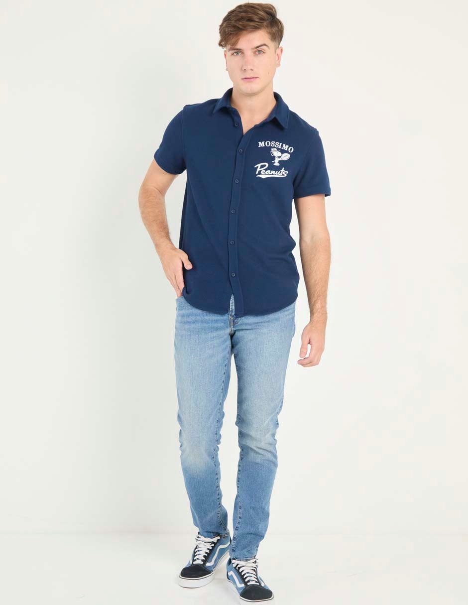 Jeans straight American Eagle deslavado para hombre