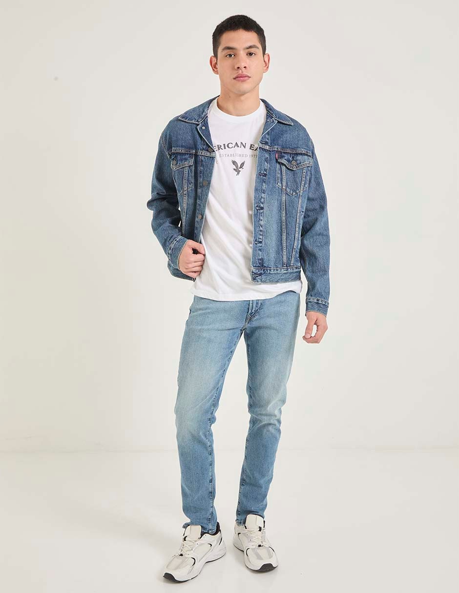 Jeans slim American Eagle lavado medio para hombre