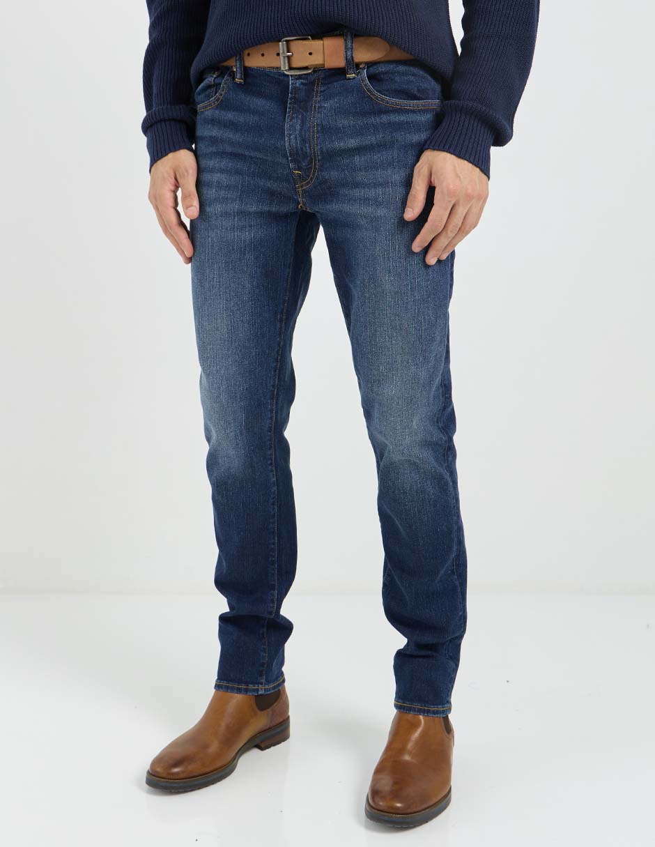 Jeans slim deslavado para hombre Jeans slim deslavado para hombre