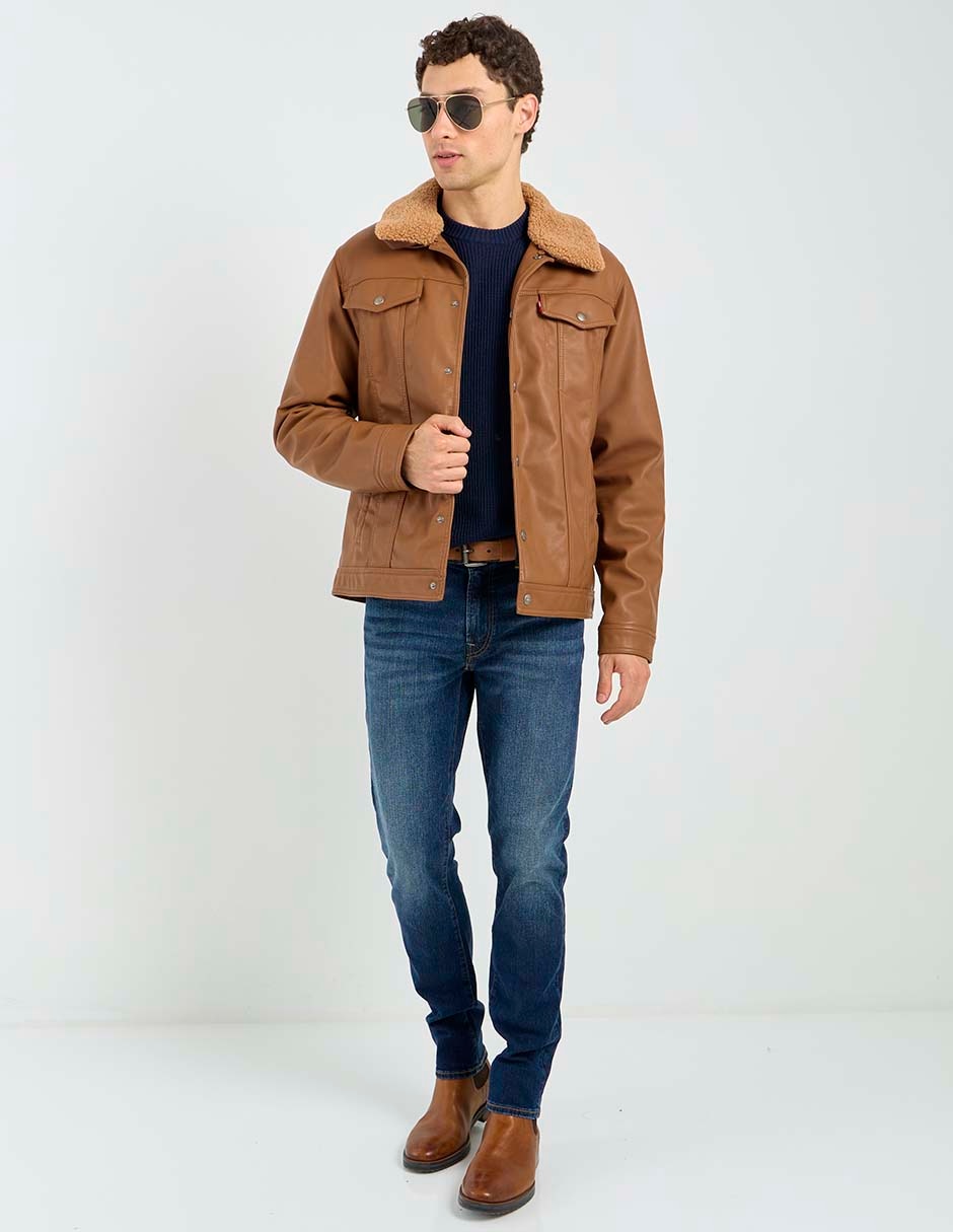 Jeans slim deslavado para hombre
