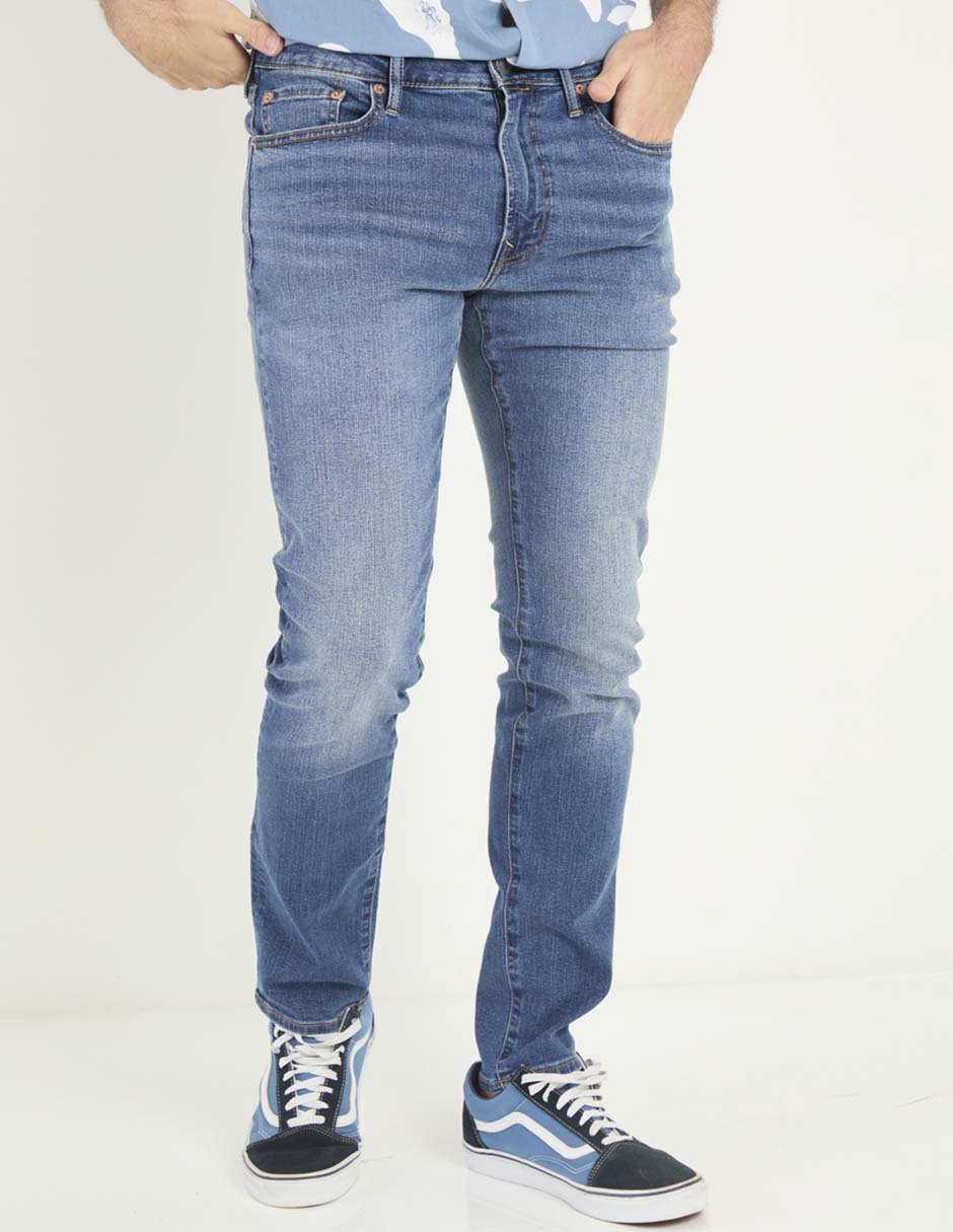 Jeans slim deslavado para hombre 1