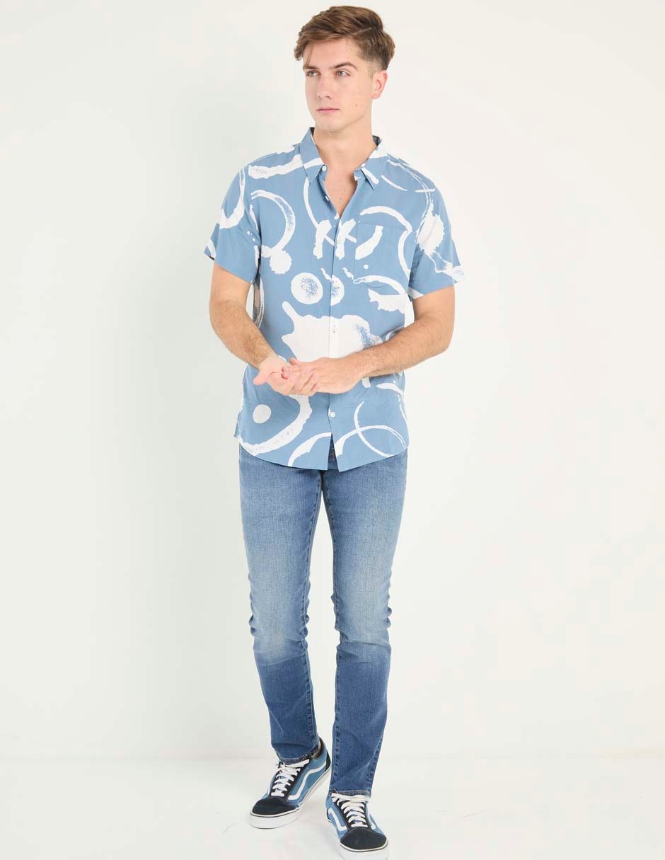 Jeans slim deslavado para hombre 5