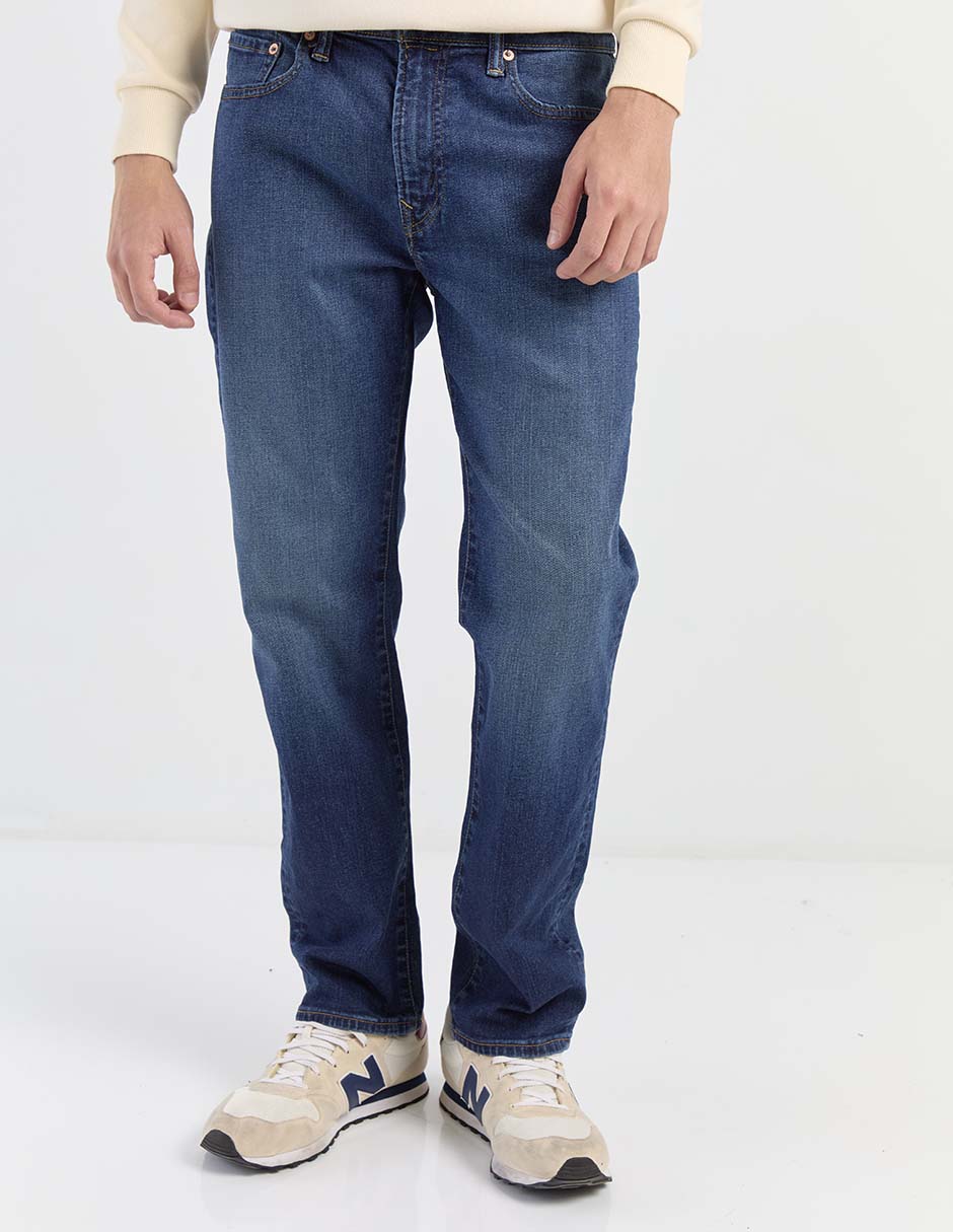 Jeans straight American Eagle lavado obscuro para hombre