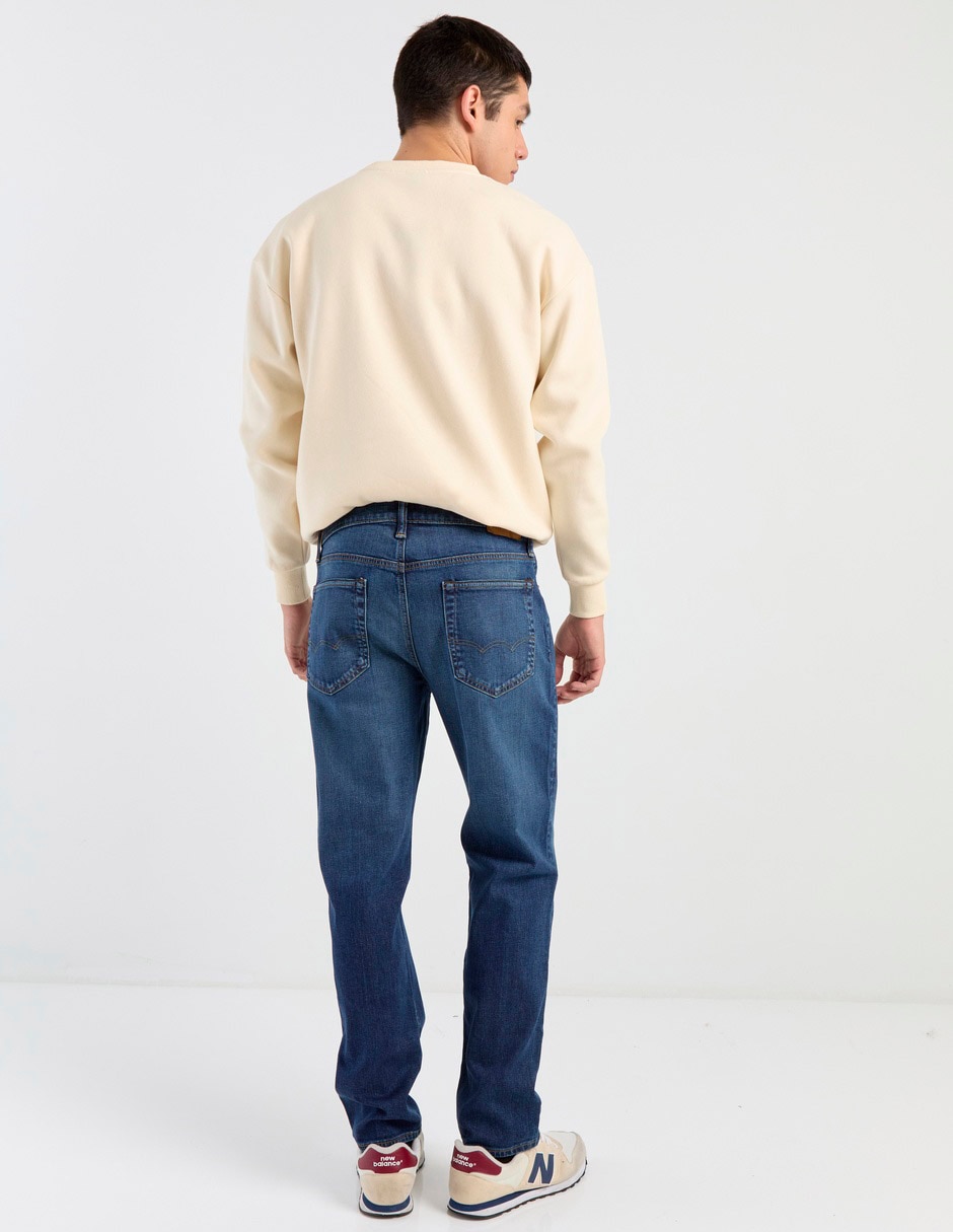 Jeans straight American Eagle lavado obscuro para hombre