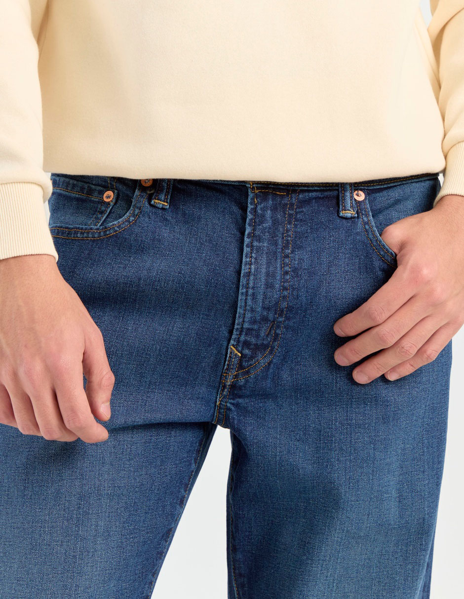 Jeans straight American Eagle lavado obscuro para hombre