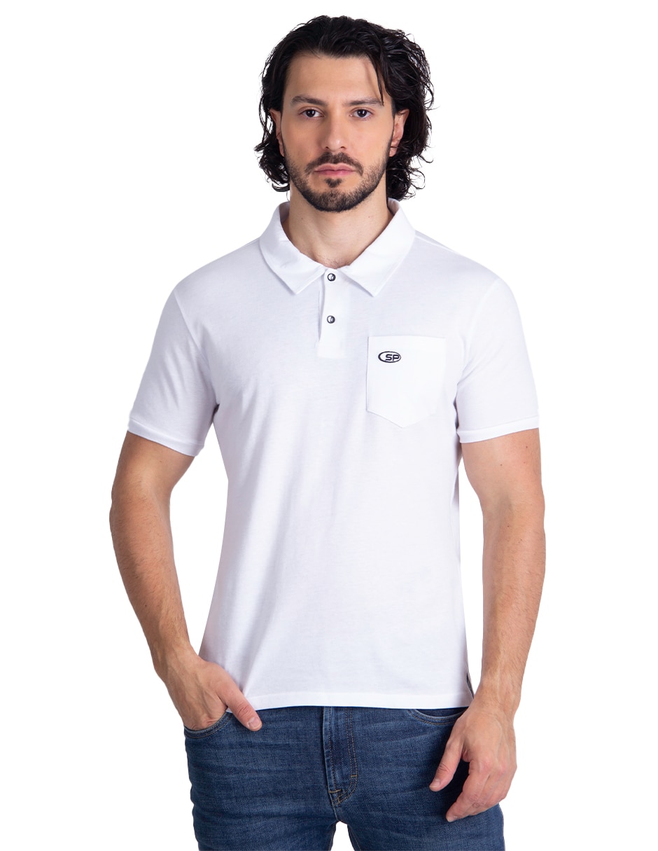 Imagen de producto Playera tipo polo Silver Plate para hombre