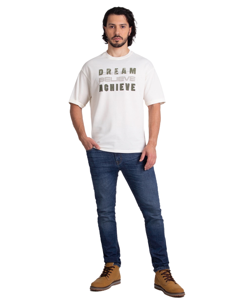 Playera cuello redondo para hombre