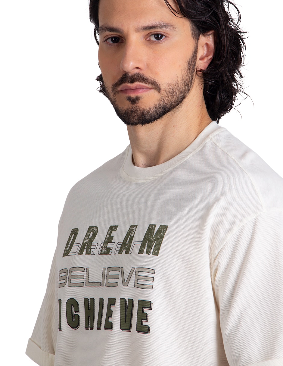 Playera cuello redondo para hombre