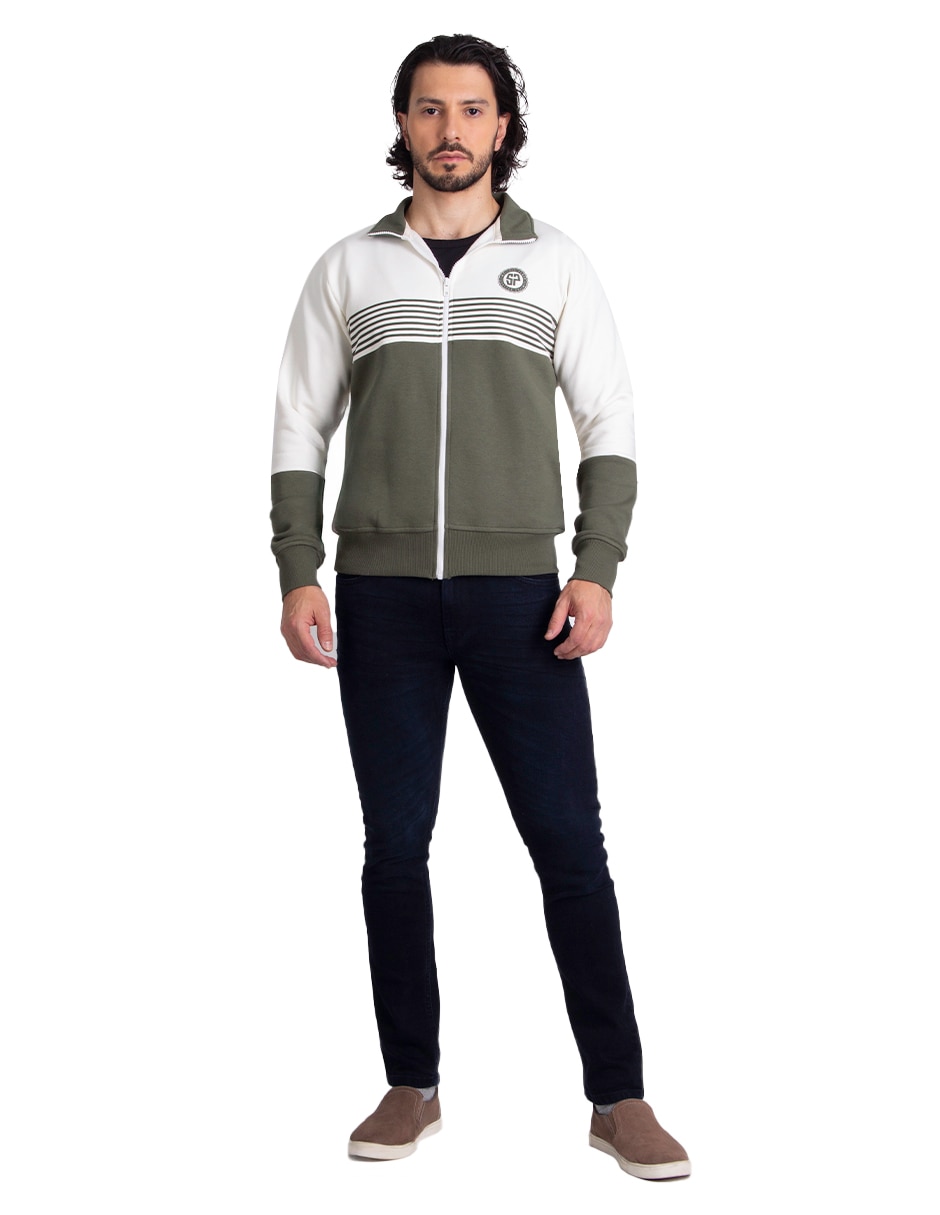 Sudadera cuello con cierre para hombre 3