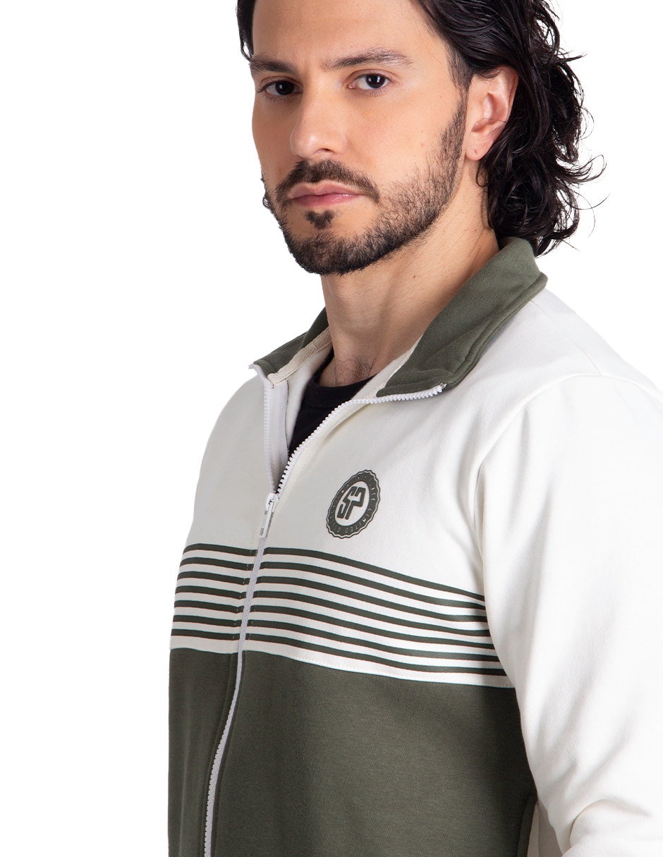 Sudadera cuello con cierre para hombre 2