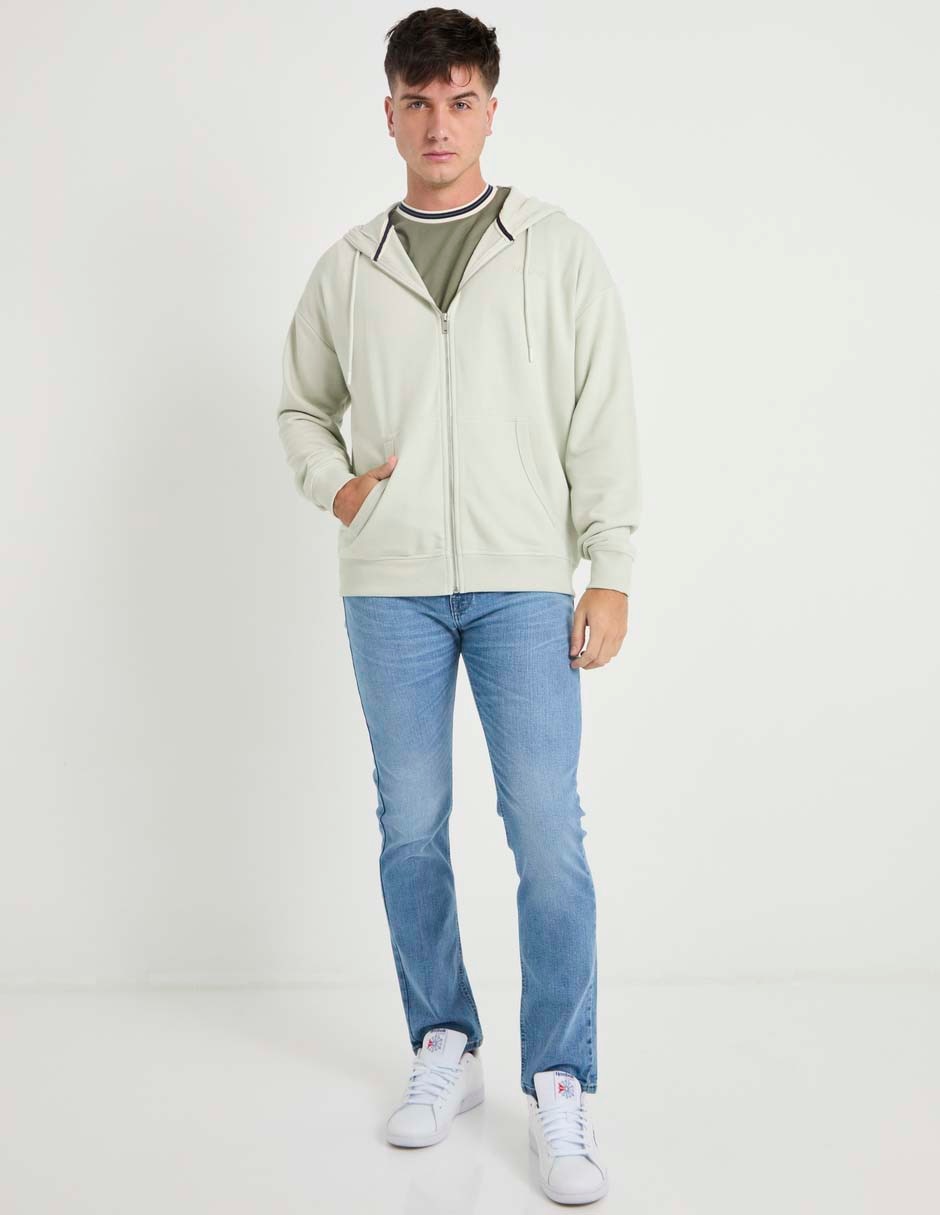 Jeans straight lavado deslavado para hombre 3