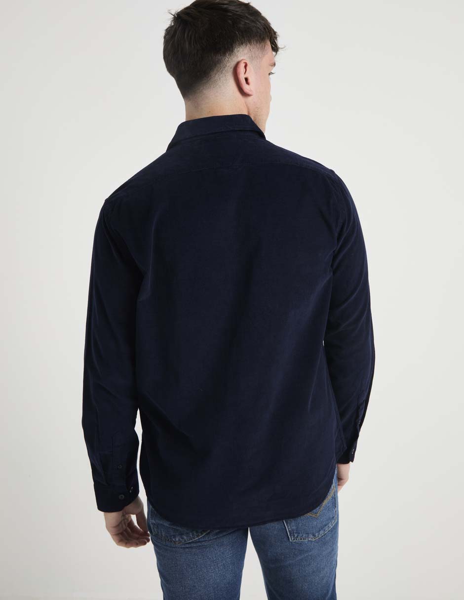 Camisa casual de algodón manga larga para hombre 4