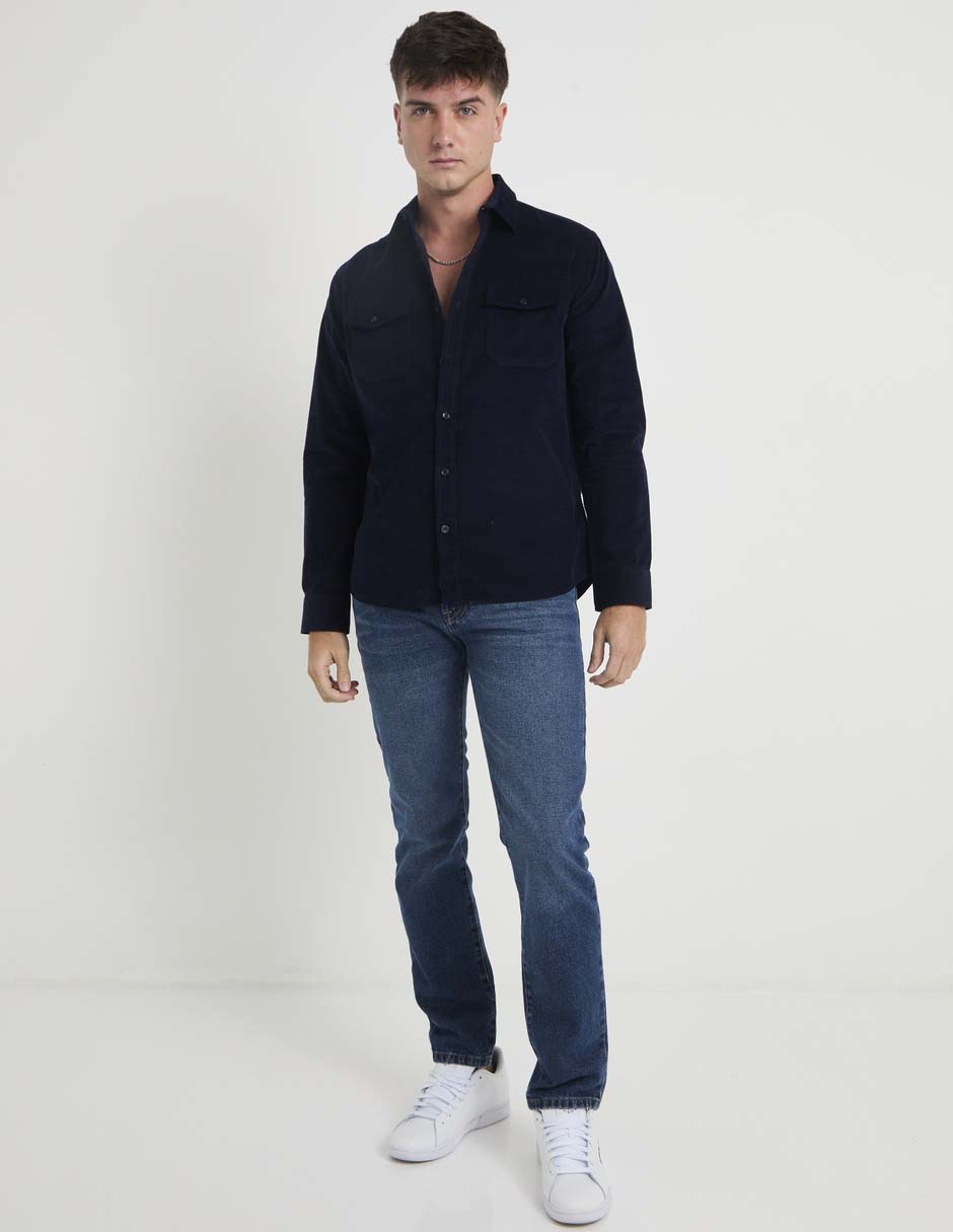 Camisa casual de algodón manga larga para hombre 3