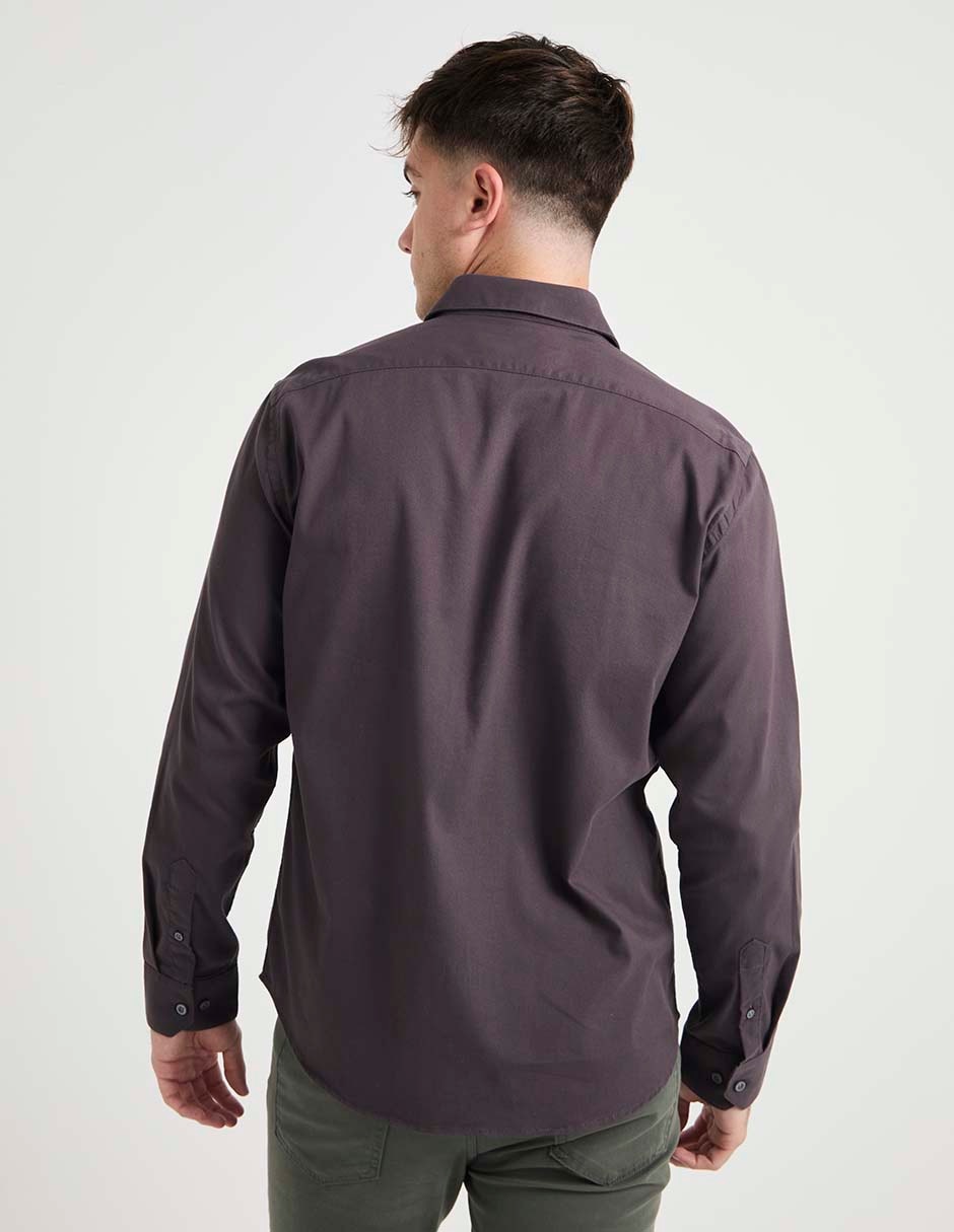 Camisa casual manga larga para hombre