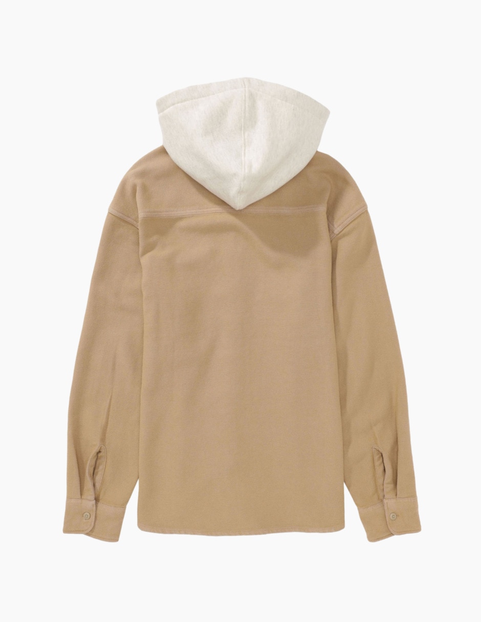 Sobrecamisa casual de algodón manga larga para hombre 2
