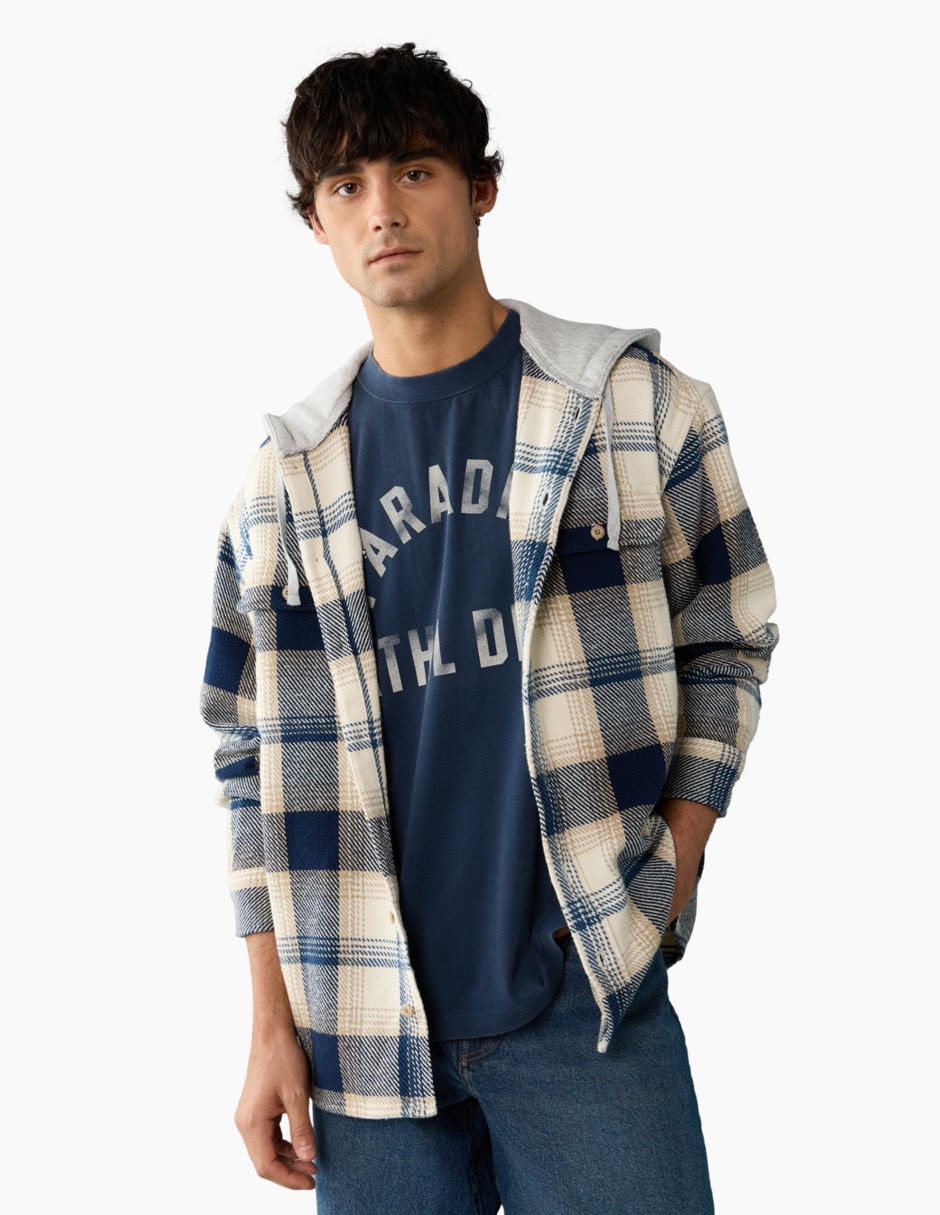 Camisa casual de algodón manga larga para hombre Camisa casual de algodón manga larga para hombre