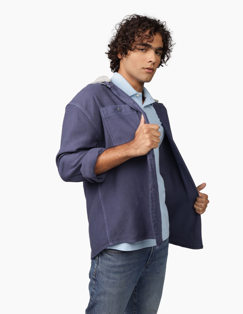 Camisa casual de algodón manga larga para hombre Camisa casual de algodón manga larga para hombre