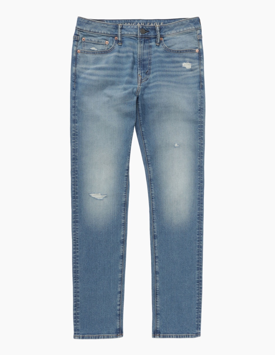 Jeans slim deslavado para hombre 3