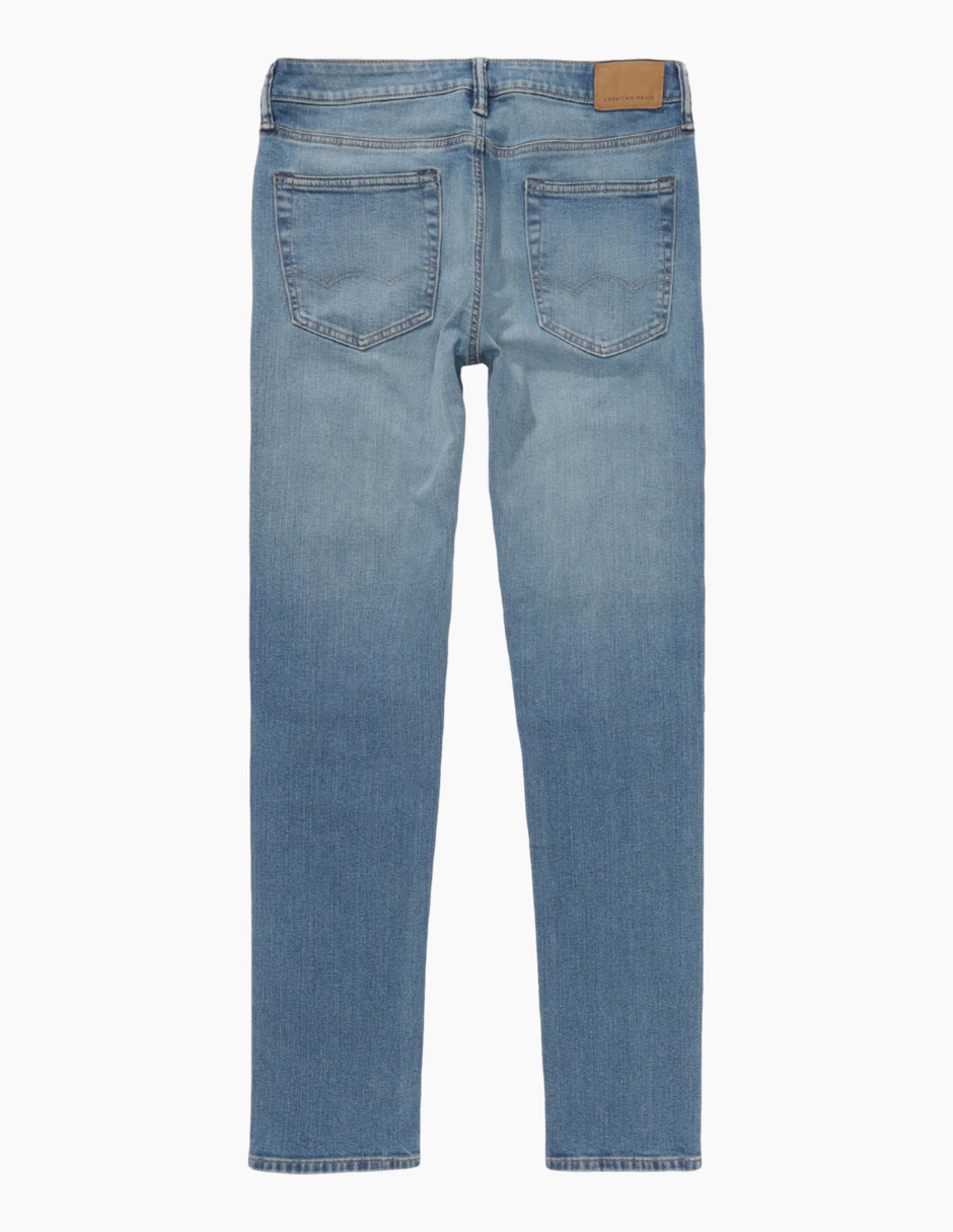 Jeans slim deslavado para hombre 4