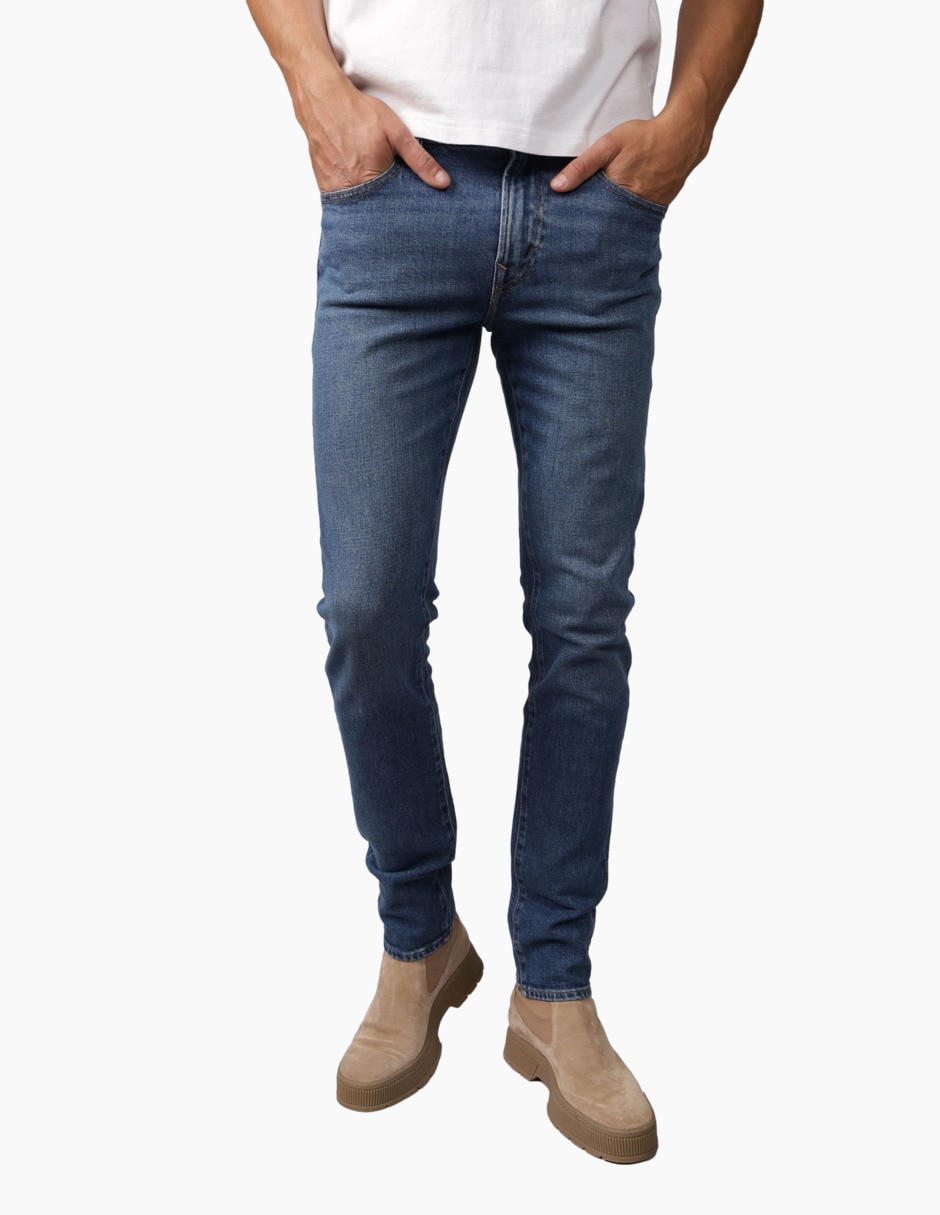 Jeans skinny lavado medio para hombre Jeans skinny lavado medio para hombre