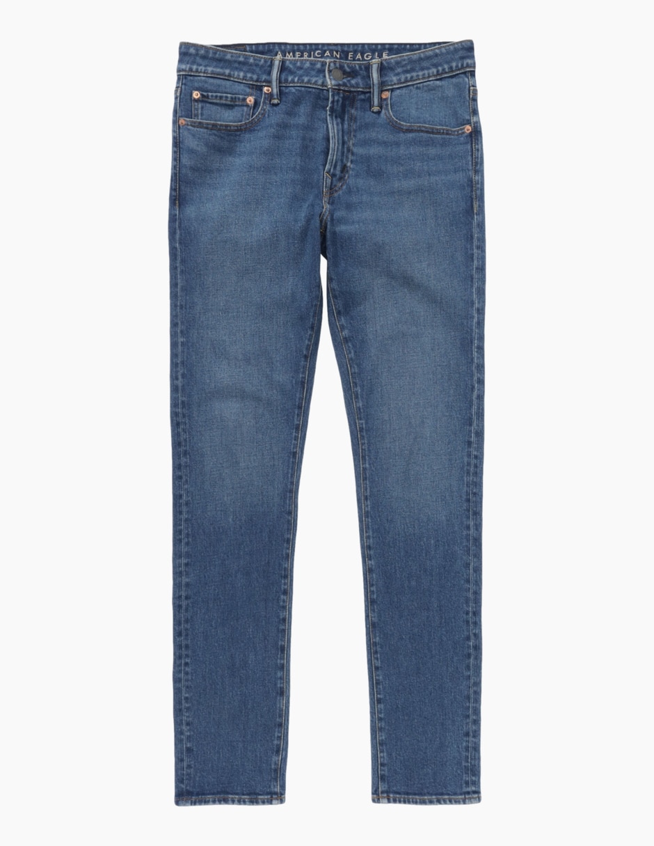 Jeans skinny lavado medio para hombre