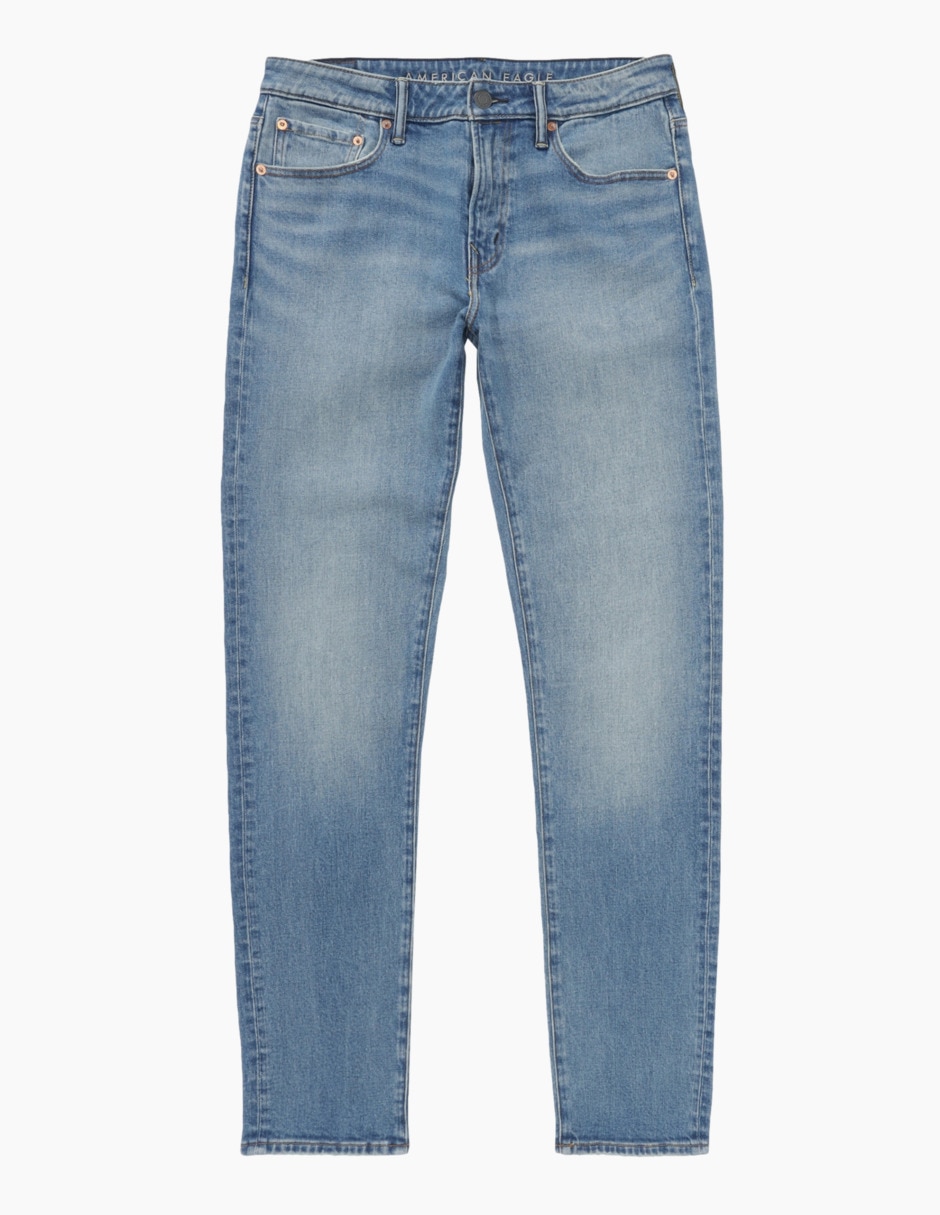 Jeans skinny lavado medio para hombre