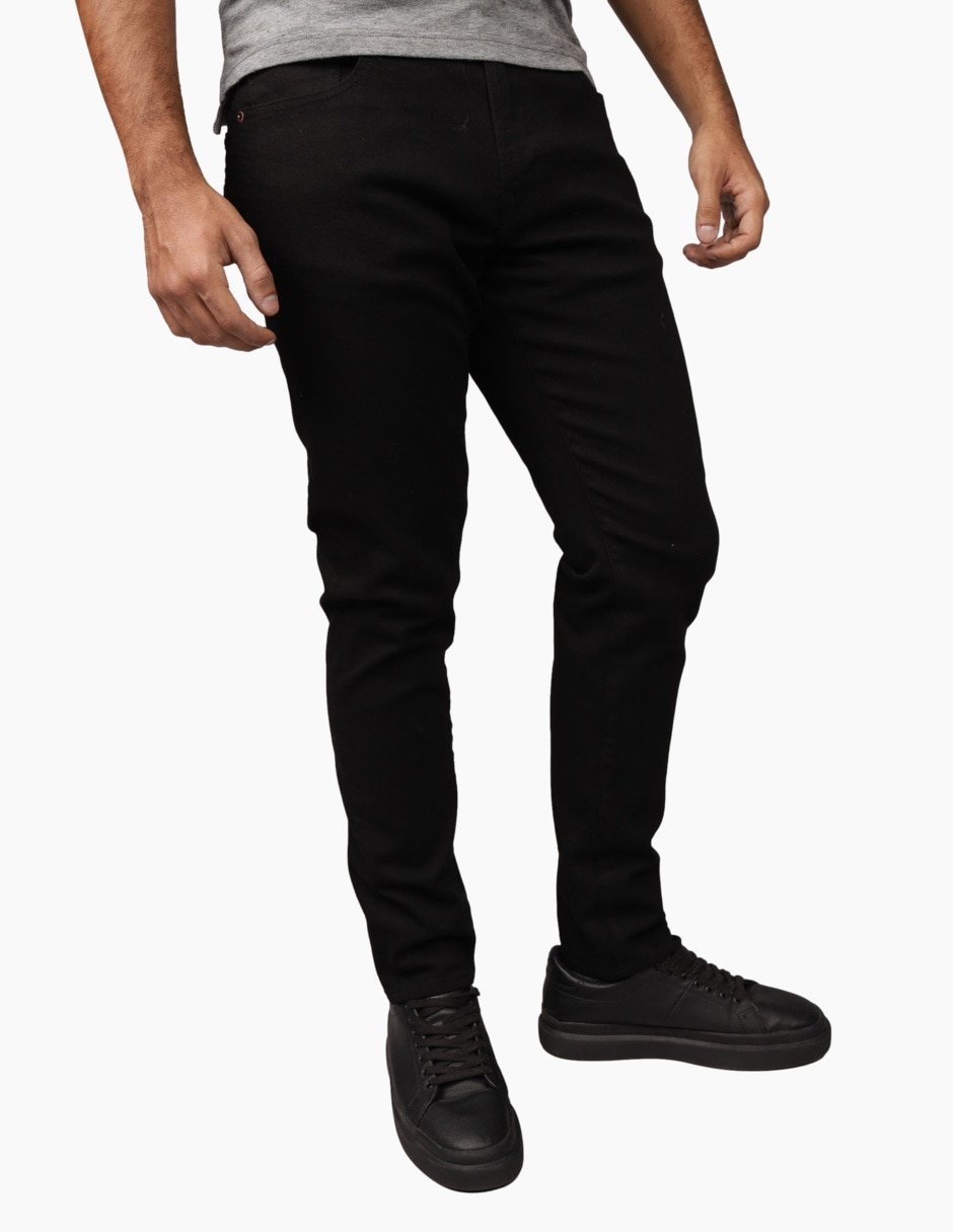 Jeans skinny lavado obscuro para hombre